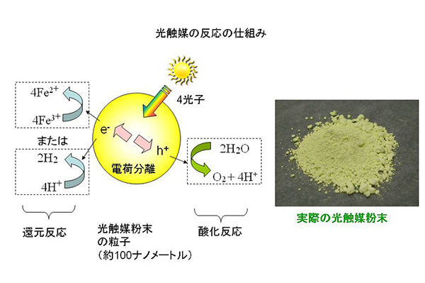 光触媒を用いた人工光合成反応